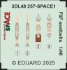 Eduard 3DL48257 F6F seatbelts SPACE (3D Decals) 1/48